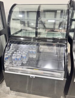 NEW🧊 NSF Polarman 40" Refrigerated Commercial Air Curtain Merchandiser Cooler
