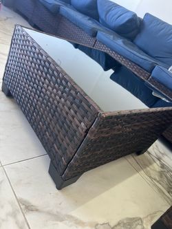 Modern Navy  12 Sectional Sofa + Coffee Table