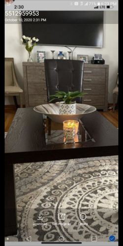 A set of end table and a coffee table