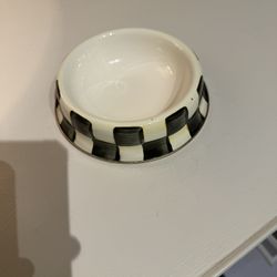 Courtly Check McKenzie Childs Cat Bowl