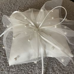 Ring Bearer Pillow - White