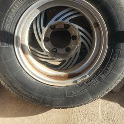 15 inch Chevy wheels 6 log good for rollers tires have a lot of tread but some cracking $100