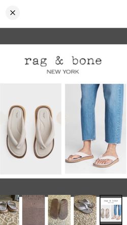 rag & bone ‘Parque’ thong sandal in Paloma