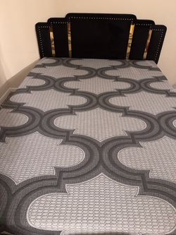 Make an offer - Queen Bed Frame with 12-inch memory foam mattress