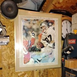 Dave Casper Poster Framed 