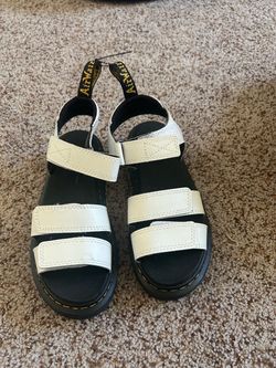 Doc Marten white sandals