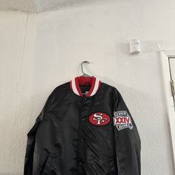 LARGE 49ERS BOMBER JACKET NEW W/ TAGS