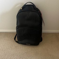 sprayground black and red backpack