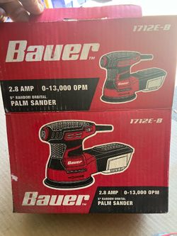 BAUER 2.8 Amp, 5 in. Random Orbit Palm Sander