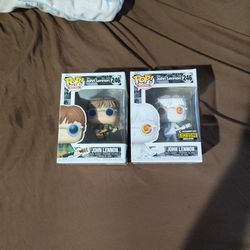 John Lennon Funko Pop Figure Pair