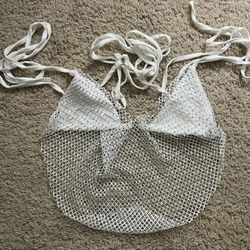 Sister Party White Net Bikini Set