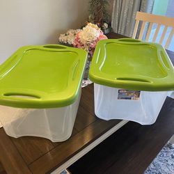 SET of 2: Sterilite 40-Quart (38 L) EZ Carry