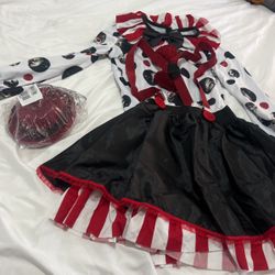 Girls Clown Costume 