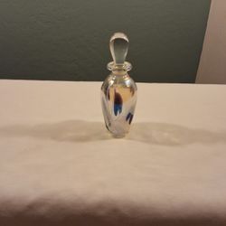 VINTAGE Art Glass Perfume Bottle  **VERY PRETTY**