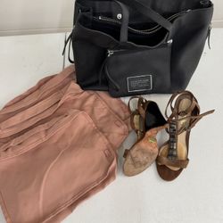 Woman’s Shoes, Work Bag & Packing Cubes