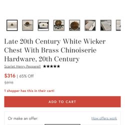 20th Century Wicker Chest 