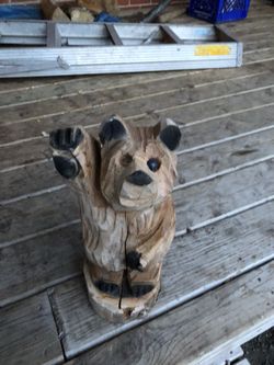 Hand carved bear from up north