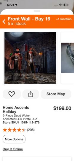 2-Piece Dead Water Animated LED Pirate Duo