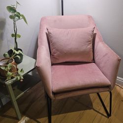 Jaxsunny Leisure Chair, Light Pink