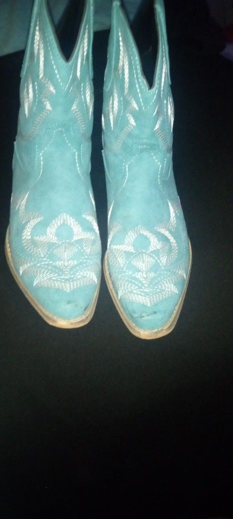 Baby Blue Cowboy Boots
