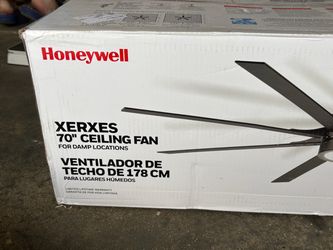 Honeywell Xerxes 70” Indoor/Outdoor Ceiling Fan LED Light & Remote