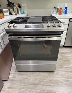 GE Profile gas oven range