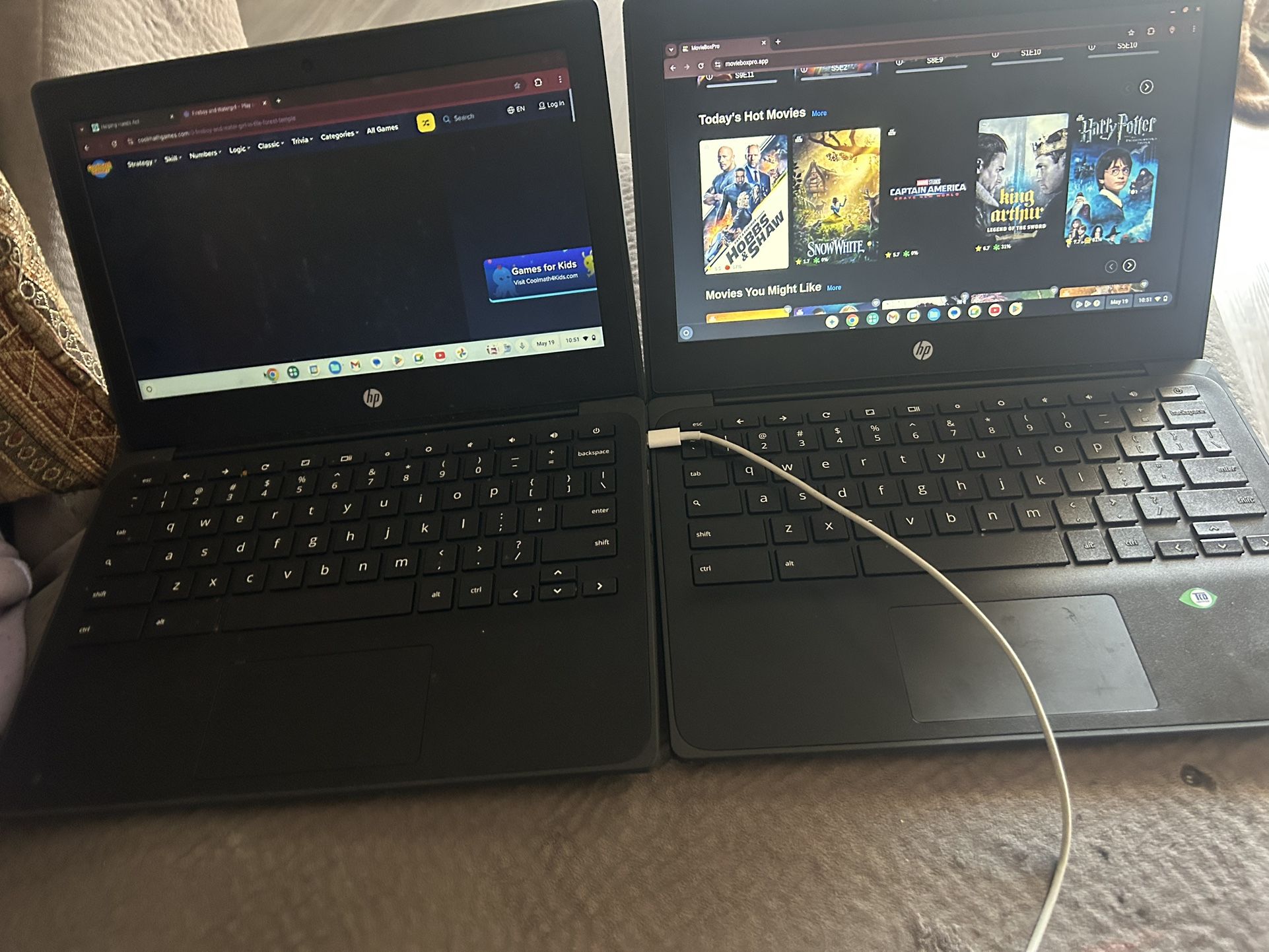 2 Hp Chromebook Laptops