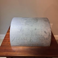 Original Front Page Nixon Resigns Washington Post Newspaper Lead Stereotype Printing Plate