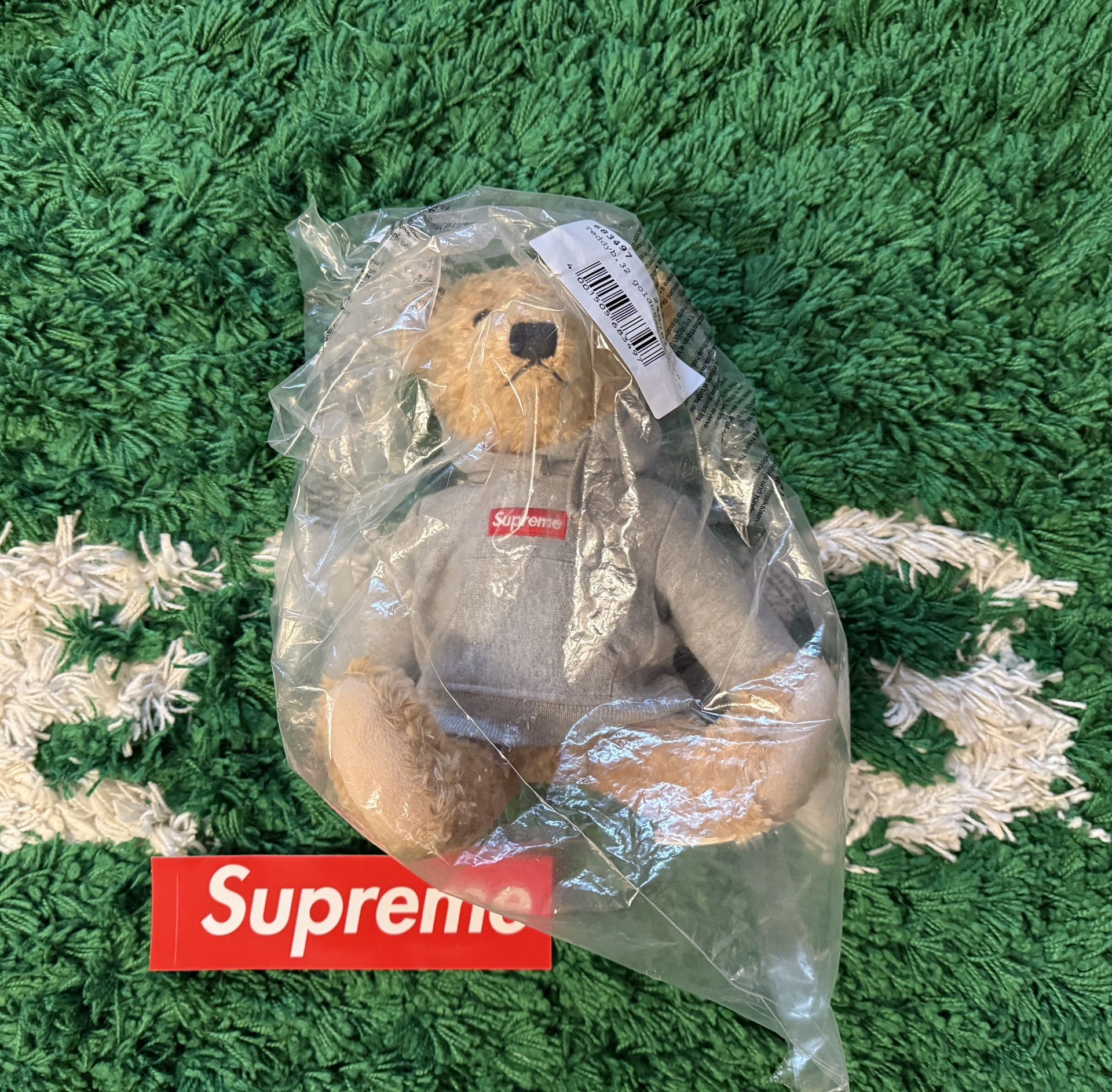 Supreme Heather Grey Steiff Bear FW18
