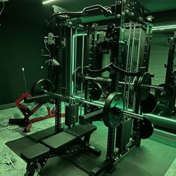 Vesta Fitness PRO SERIES Ultimate Half Rack Functional Trainer w/Smith Machine Bar | 320lb Stack | Gym Equipment | Fitness | Commercial | Squat Rack 