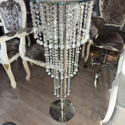 Elegant Crystal Bead Chandelier Centerpiece Stand - Ideal for Weddings, Events, or Home Decor