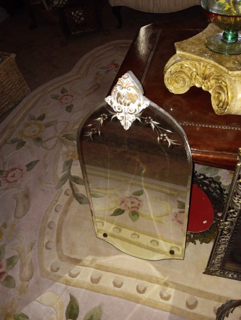 Antique Small Mirror