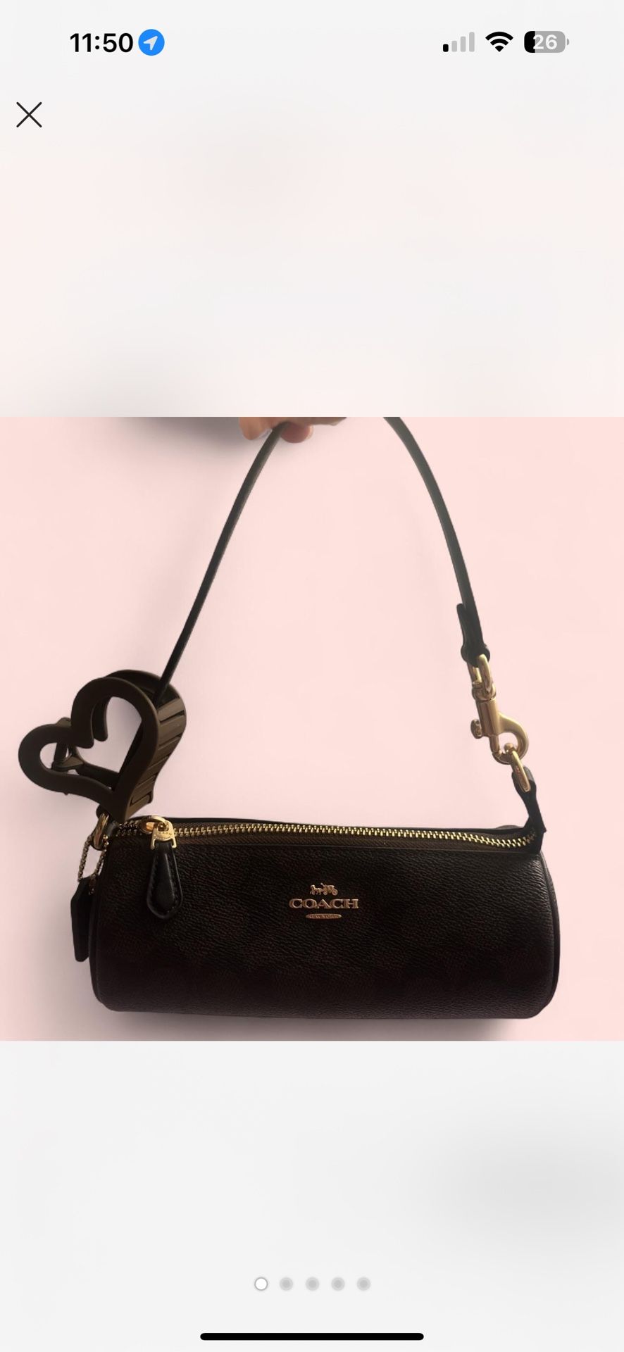 Coach Nolita Barrel Bag In Signature Canvas