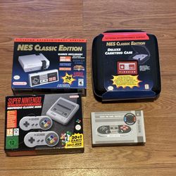 Mini Console Nintendo Classic And Super Nintendo Combo