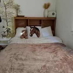 Full Size Oak wood Bedframe