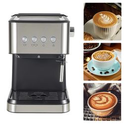 1050W 110V Semi-automatic Coffee Machine with 50.73 Ounces Water Tank, Small Drip Coffee Machine Expresso Coffee Machine Cappuccino Machine Espresso M