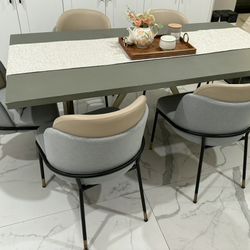 West Elm Dining Set — Table + 6 Chairs | Discontinued