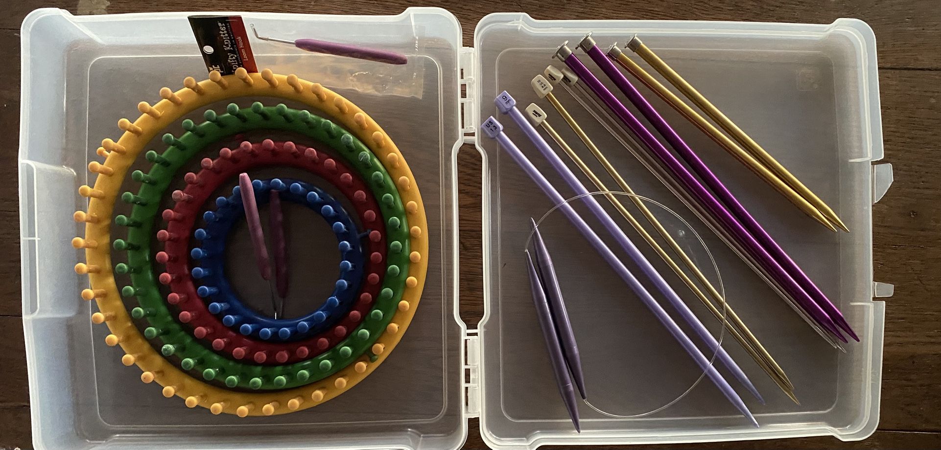 Knitting Needles And Hoops