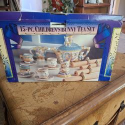15pc Children's Bunny Tea Set