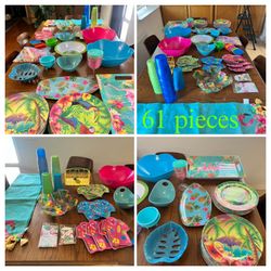 Summertime party dinnerware