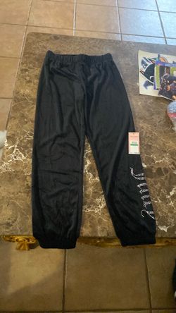 Juicy Couture Black Velour Jogger Pants