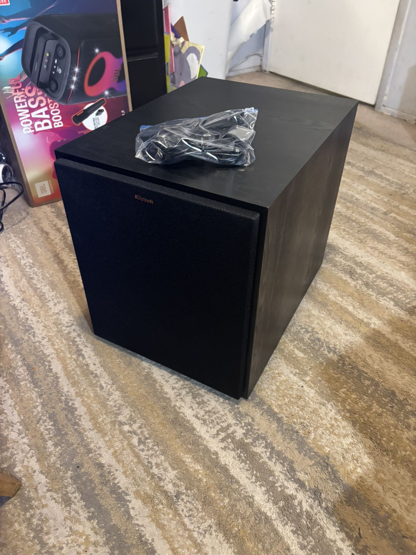 Klipsch R-120SWi 12 Inch. Wireless Subwoofer | 400W Peak Power, Deep Bass, Transmitter Included