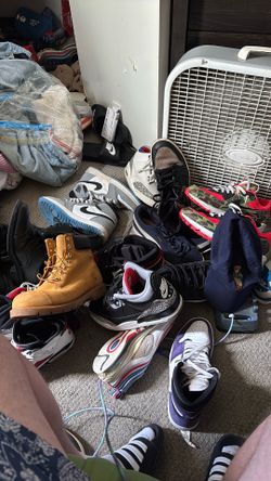 Sneaker lot sale message me if interested in one size 9-11 spending on shoe Jordan’s air max adidas