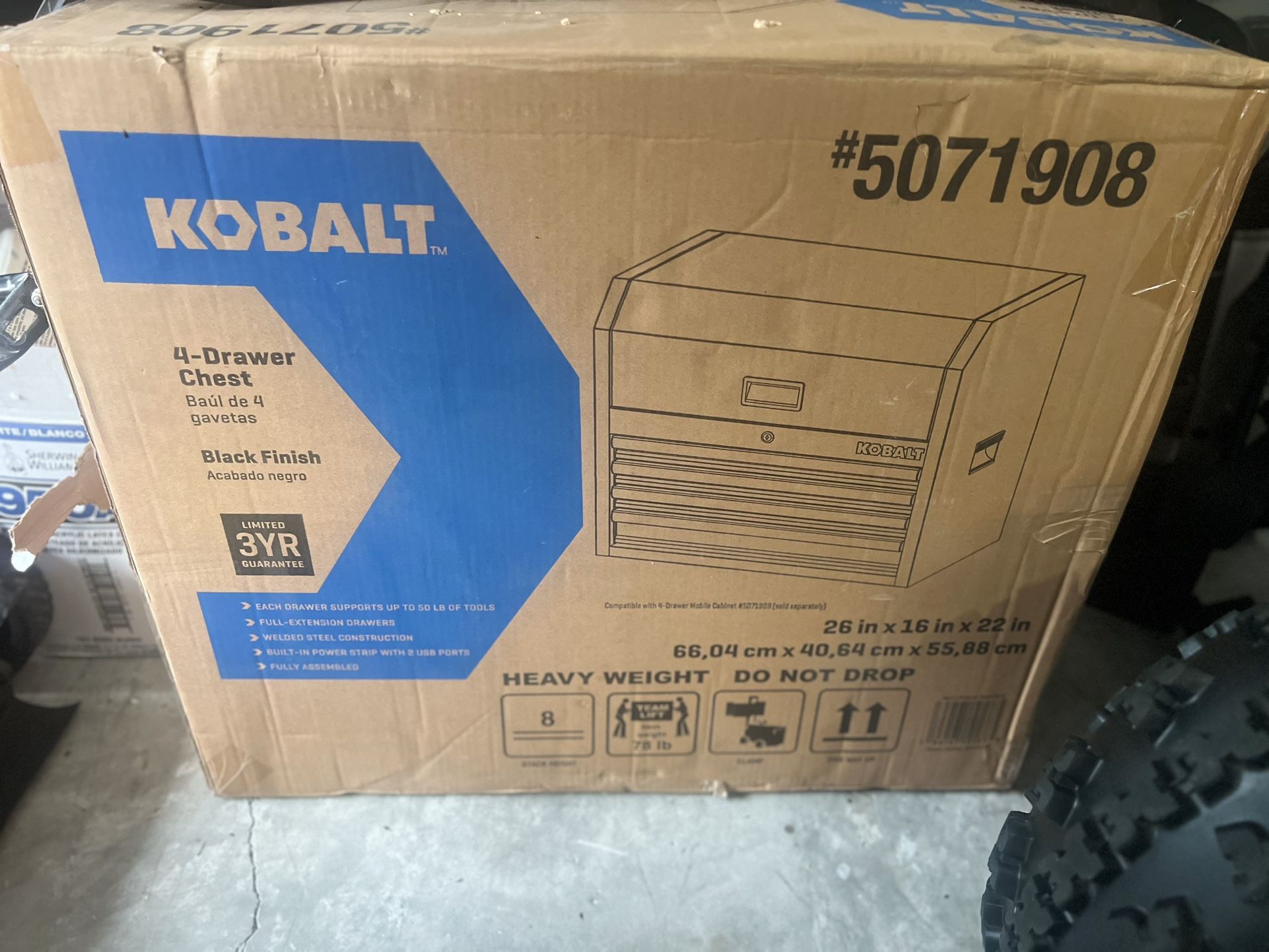 Kobalt 4 Drawer Chest .