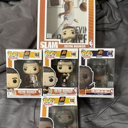 Phoenix Suns Funko Pop Lot Of 5 Devin Booker 