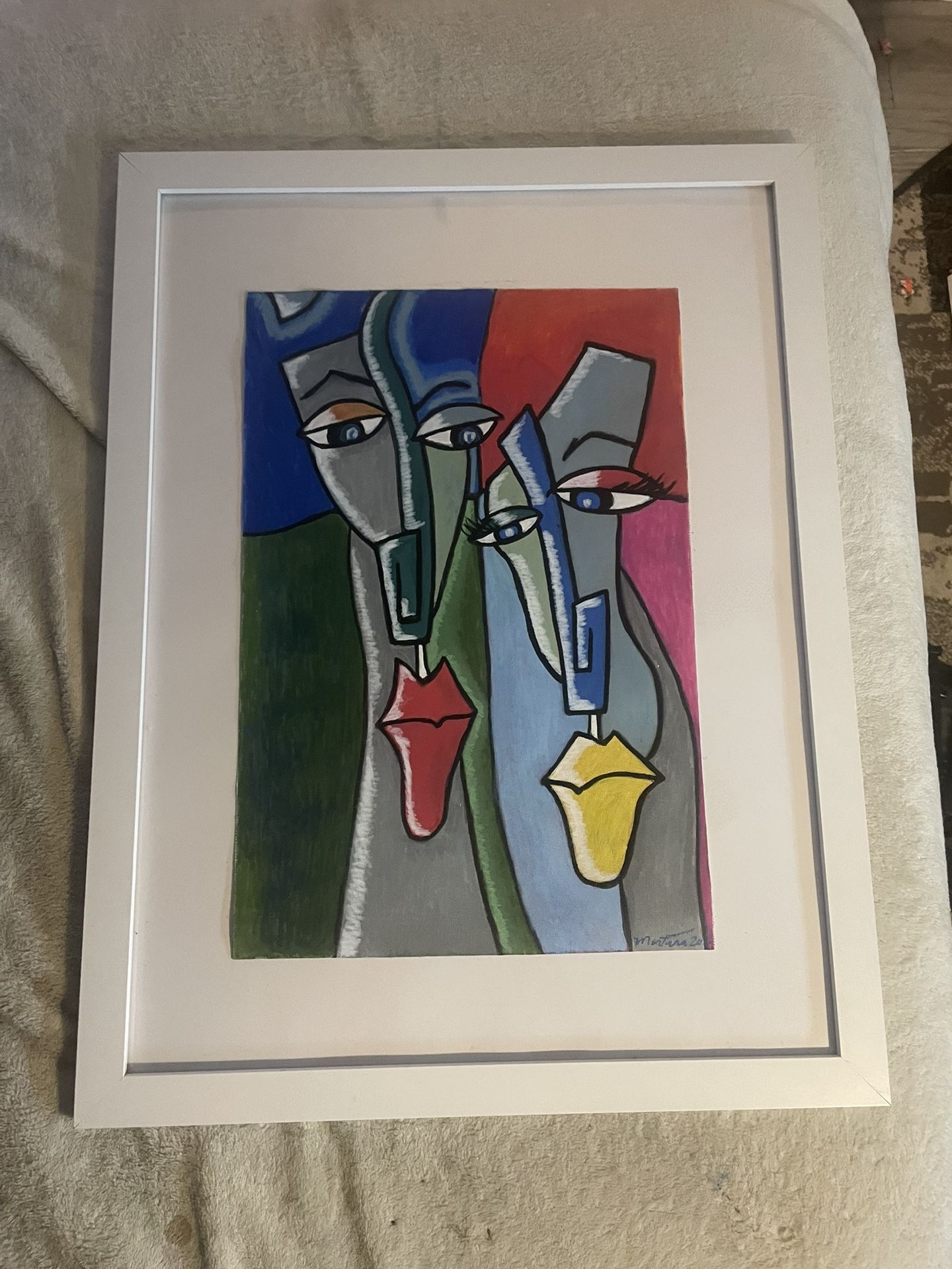 Original Artwork Acrylic On Canvas Framed