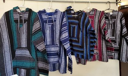 Jergas ponchos s m l xl 2xl