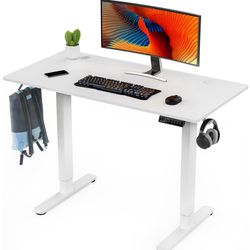 Sweetcrispy Electric Standing Desk, 40 X 24in Adjustable Height