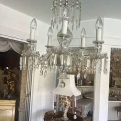 Antique Crystal Chandelier 