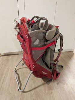 Red Osprey Poco Hiking Baby Carrier